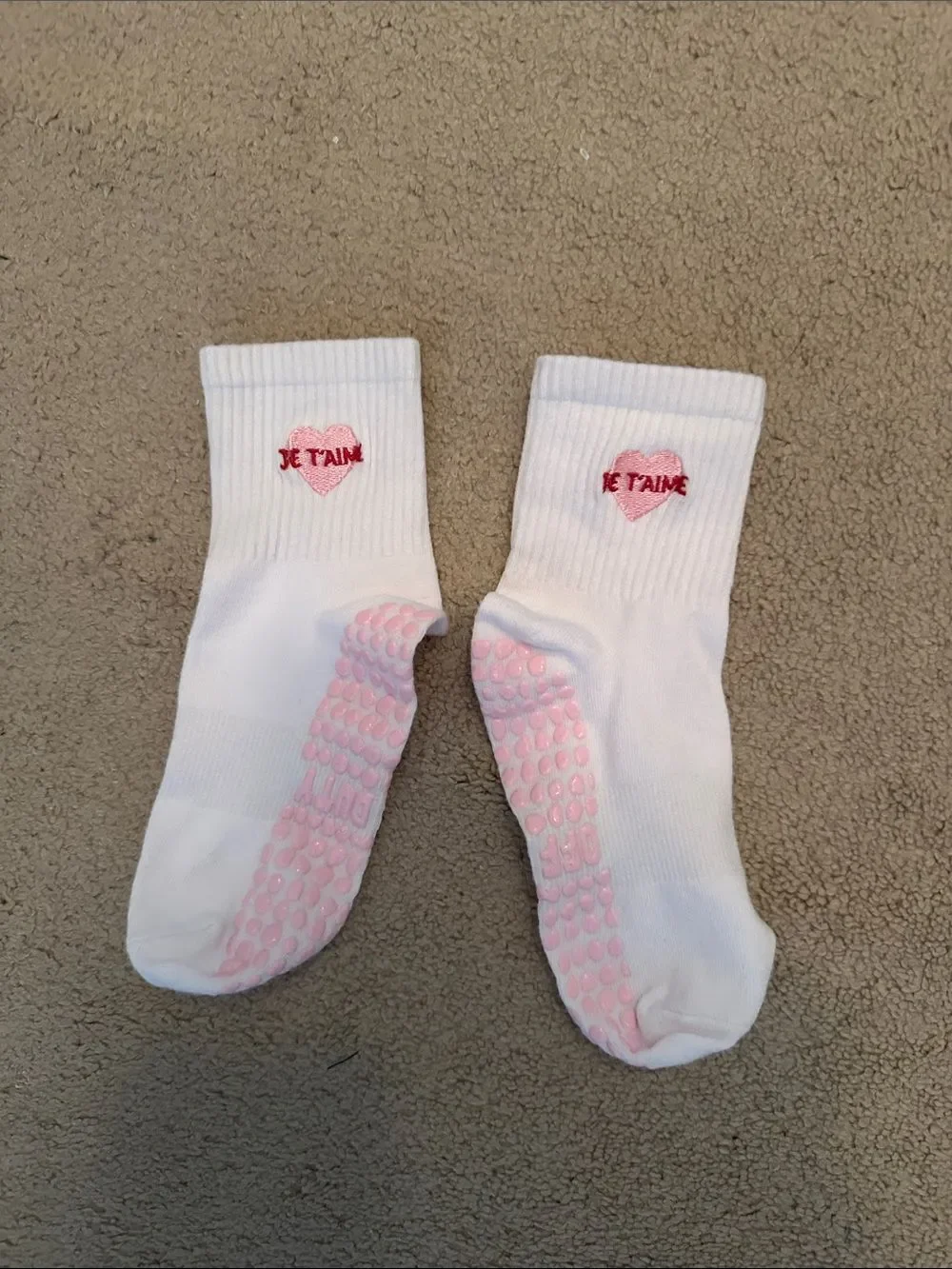 Grip Socks New with Heart